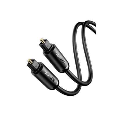 Cable Óptico Toslink (S/PDIF) de Alta Calidad para Audio Digital / 3 Metros (9.84 Pies) / Tapa de Protección / Dolby 7.1 Canales / Diseño Durable / Plug & Play / Color Negro