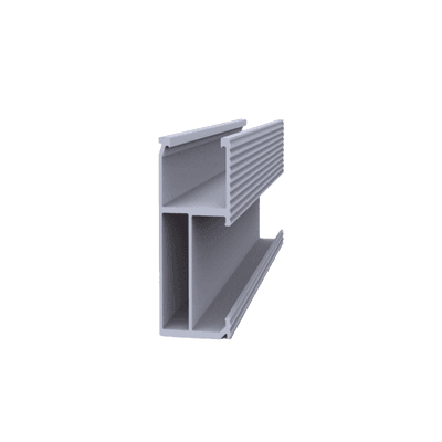 Riel 5 para montaje de módulos fotovoltaicos de aluminio anodizado de 2700mm.