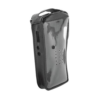 Funda Reforzada de piel con frente transparente para radios TK-2212, TK-2212L, TK-3212 y TK-3212L.