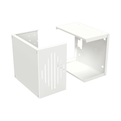 Gabinete para Resguardo de Sirena de 30 W (SF581A o SF581L No incluida), Preparación para Tamper (No incluido).