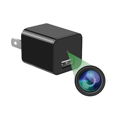 Cámara Oculta en Cargador de Pared (Spyce Camera) / Memoria de 8GB / Resolución 2 Megapixel (1080P) / Grabación Continua o por Movimiento