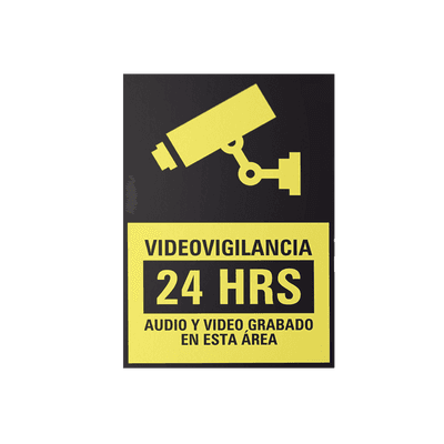 Letrero de Videovigilancia en Poliestireno 20x30 cm – Seguridad y Advertencia