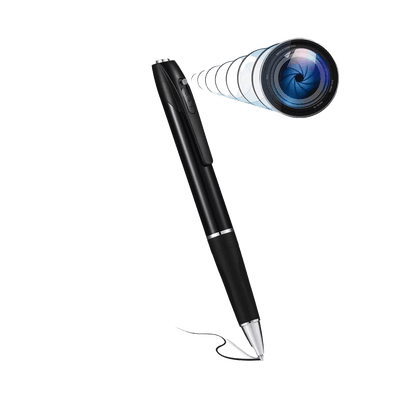 Cámara Oculta en Bolígrafo (Spyce Camera) /  Full HD / Grabación de Video y Audio / Captura de Fotos / Soporta Memoria Micro-SD de hasta 64G / Tiempo de Carga Aprox. 1 hora / Tiempo de Trabajo 120 min. / Incluye Cable de Carga.