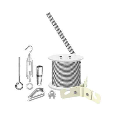 Kit  de Sujeción de Mástil de 6 Metros a Piso de Concreto.