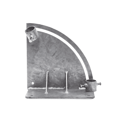 Base para Mástil con Ajuste de Ángulo. Diámetros de Mastil: 1" a 1-3/4"