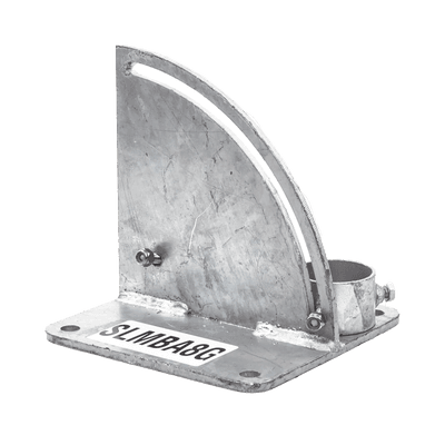 Base para Mástil con Ajuste de Ángulo. Diámetros de Mastil: 1" a 2"