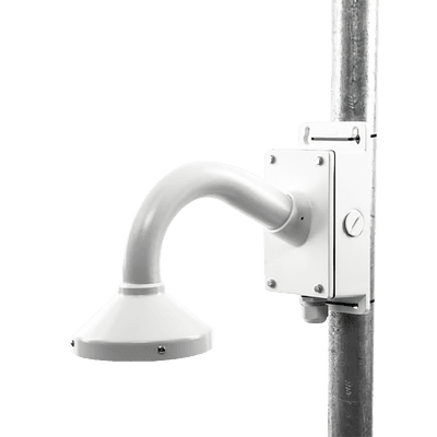 Montaje Universal de Pared con Cuello de Ganso y Caja de Conexiones / Compatible con Cámaras Domo y Bala
