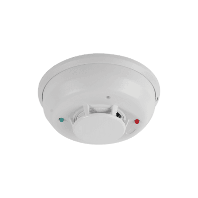 Detector Fotoeléctrico de Humo de 4 Hilos con Sensor de Temperatura Aislado, Sirena Interconstruida y Relevador, Serie i3