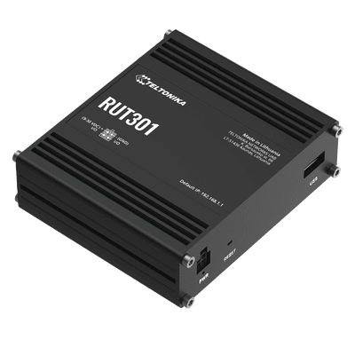 Router Industrial con 5 Puertos Ethernet / RutOS Seguro y Avanzado / Firewall y VPN Integrados / I/O Digital / Administración Remota RMS