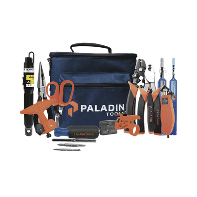 Kit de Herramientas Pro para Instalación de Fibra Óptica con Accesorios de Limpieza de Puertos/Conectores y Desforradoras de Fibra Óptica