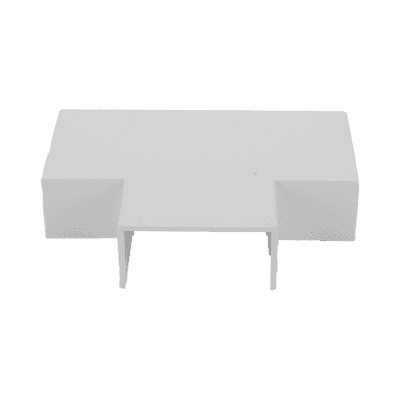 Sección en "T" color blanco de PVC auto extinguible, para canaletas TMK1735, TMK1735SD (5340-02001)