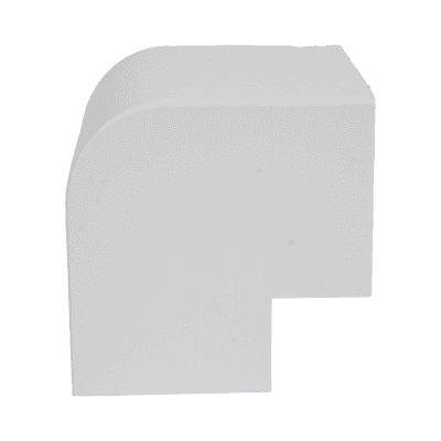 Esquinero Exterior Color Blanco de PVC Auto Axtinguible, Para Canaleta TMK-4577 (5510-02001)