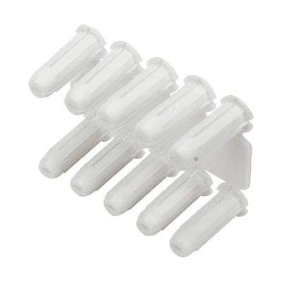 Taquete blanco 3/16" para tornillo 8mm x 3/4" (100pzs) (1101-01100)