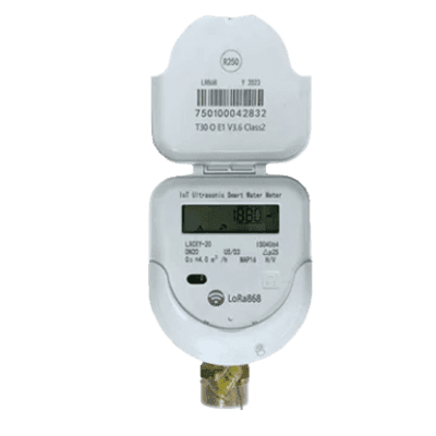 Medidor Ultrasónico de Agua LoRaWAN / 1/2 Pulgada / Bidireccional Nivel 2 / IP68 / Válvula Integrada / LCD 9 Dígitos / Batería 6+1 Años