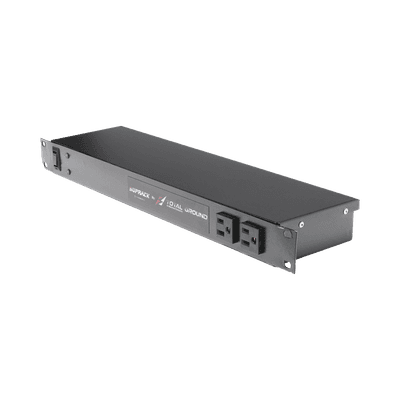 Tomacorriente de 10 contactos para 120 Vca con Supresor de picos tipo "A" de 40 kA, Diseñado para Montaje en Rack de 19".