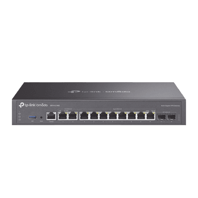 Router Omada VPN / SDN Multi-WAN Gigabit / 2 Puertos WAN/LAN RJ45 2.5 Gigabit / 8 Puertos WAN/LAN RJ45 Gigabit / 2 Puertos WAN/LAN SFP Gigabit / 1,000,000 Sesiones Concurrentes / Administración Centralizada Omada o Stand-Alone