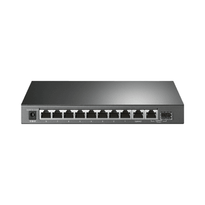 Switch PoE+ No Administrable De Escritorio 10 Puertos / 8 puertos 10/100/1000 Mbps PoE af/at Inteligiente / Presupuesto 123 W / Modo Extendido hasta 250 metros