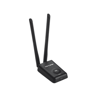 Adaptador de alta potencia USB  inalámbrico/ WiFi N 300 Mbps / Frecuencia de 2.4 GHz / 2 Antenas Externas de 5 dBi / Compatibilidad Windows y Linux