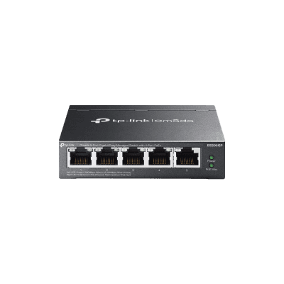 Switch Gestionado / 5 Puertos Gigabit / 4 Puertos PoE+ / 65W / Cloud SDN / Sin Ventiladores