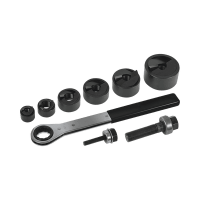 Juego de 6 Sacabocados de 1/2 a 2 Pulgadas (12.7 a 50.8 mm). con Estuche