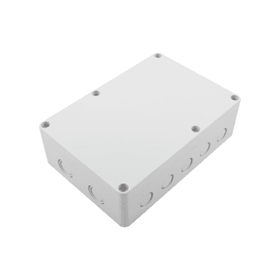 Gabinete Plástico para Exterior (IP65) de 180 x 125 x 57 mm Cierre por Tornillos.
