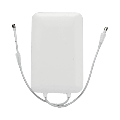 Antena Sectorial Wi-Fi de 90° para Exterior con Montaje / 2.4 y 5 GHz / Ganancia 15 dBi / Conectores RPSMA / Ideal para APs Conectorizados Unifi, Altai, TP-Link y Grandstream.