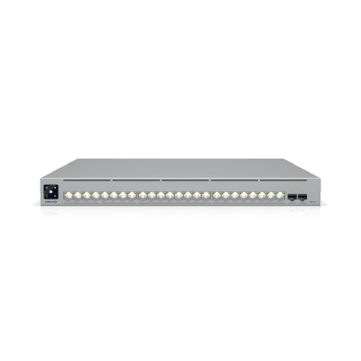 Enterprise Campus 24 PoE, Switch Empresarial Etherlighting™ PoE+++ Capa 3 de 24 Puertos (16 x 10 GbE y 8 x 2.5 GbE)  y 2 Puertos SFP28 de 25 G de Alta Disponibilidad