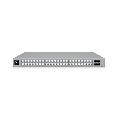 Enterprise Campus 48 PoE, Switch Empresarial Etherlighting™ PoE+++ Capa 3 de 48 Puertos (32 x 10 GbE y 16 x 2.5 GbE) y 4 Puertos SFP28 de 25 G de Alta Disponibilidad