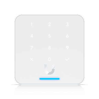 Lector de Acceso G3 Flex con Teclado y NFC, Compatible con App UniFi Identity y Touch Pass, Uso con Guantes o Humedad, Resistencia IP55 y Alimentación PoE