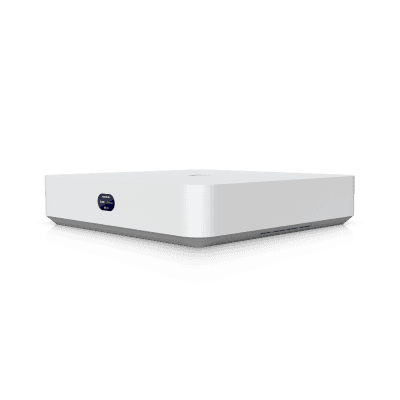 UniFi Protect UNVR-Instant – Grabador de Video en Red con Soporte para HDD de 3.5”, Switch PoE Integrado de 6 Puertos GbE (40W) y Puerto HDMI Viewport