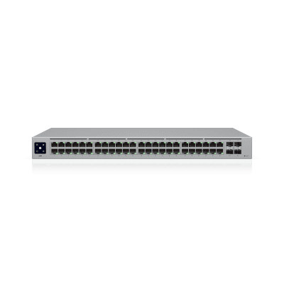 USW-48 — Switch Layer 2 de 48 Puertos GbE + 4 Puertos SFP con Diseño Fanless para Funcionamiento Totalmente Silencioso