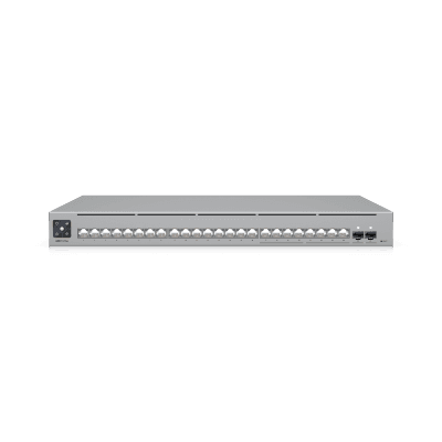 UniFi Switch Pro Max 24 – Switch Capa 3 con 24 Puertos (8 × 2.5 GbE y 16 × 1 GbE), 2 Puertos SFP+ 10G y Pantalla Informativa Integrada