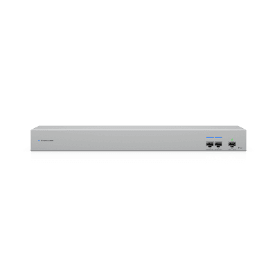 UniFi USW-WAN – Switch WAN Capa 2 con Uplinks SFP+ 10G, Puerto RJ45 GbE y Alimentación CA Redundante para Alta Disponibilidad con UniFi Gateways en Modo Shadow (Rack 1U)