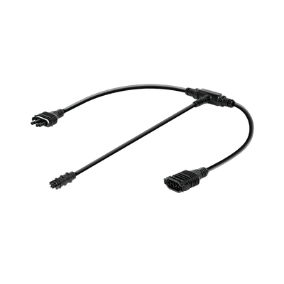 Cable troncal "Y". conecta paneles y dispositivos tales como microinversor y sistema de monitoreo en un conjunto.