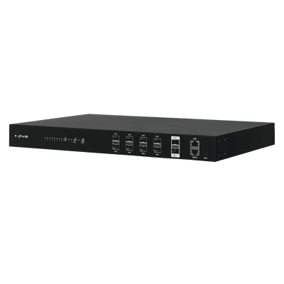 UFiber GPON OLT, Terminal de línea óptica hasta 1024 ONUs concurrentes, con 8 puertos SFP GPON + 2 puertos SFP+ 10 G