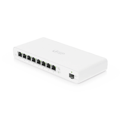 UISP Router Gigabit PoE Pasivo con 8 Puertos para Implementaciones MicroPoP y Redes Seguras
