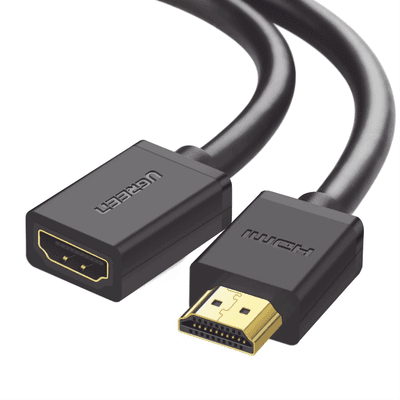 Cable Extensor HDMI de 1 Metro (3.28 Pies) / 4K@60Hz / 3D / HDR / Macho a Hembra / Núcleo de Cobre Estañado / Transmisión Estable
