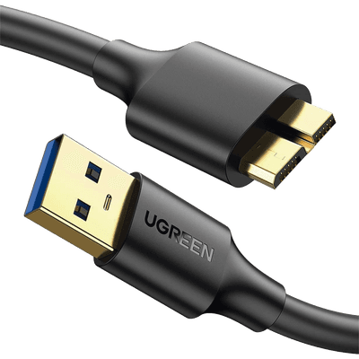 Cable Adaptador USB-A 3.0 a Micro USB 3.0 / 0.5 Metros / Carga y Sincronización de Datos / Velocidad de hasta 5 Gbps / Blindaje Interior Múltiple / Núcleo de Cobre Estañado de 22 AWG / Compatibilidad Universal.