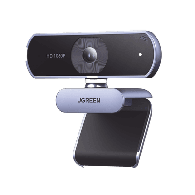 Cámara Web HD con Micrófono Integrado | Resolución 1080P@30FPS | Micrófonos Duales Integrados | Cancelación de Ruido | Corrección de Luz Automática | Vista Amplia de 85° | Rotación Flexible de 36