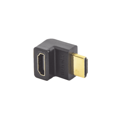 Adaptador HDMI de 90 Grados Macho a Hembra / Hacia Arriba / HDMI 2.0 4K@60Hz / Proporciona Flexibilidad Sin Doblar los Cables HDMI