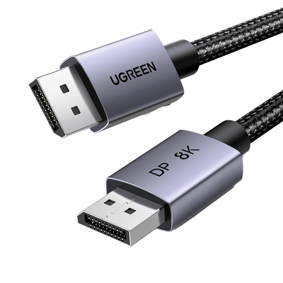 Cable DisplayPort 1.4 | 3 Metros (9.84 Pies) | Resolución 8K@60Hz | Blindaje Interno Múltiple | 3D/HDR+/HDCP | 32.4 Gbps | FreeSync G-Sync | Certificado VESA | Núcleo de Cobre Estañado | Malla de Nylon | Carcasa de Aluminio