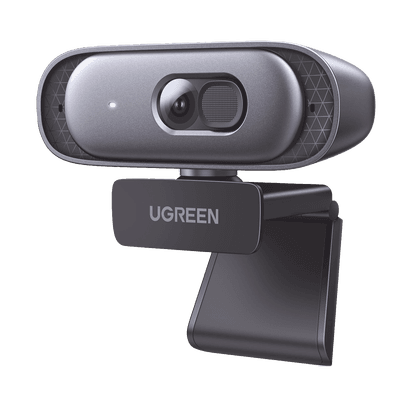 Cámara Web 2K con Micrófono Integrado | Cancelación de Ruido | Corrección de Luz Automática | Vista Amplia de 91° | Rotación Flexible de 360° | Cubierta de privacidad | Incluye Cable USB de 2M.