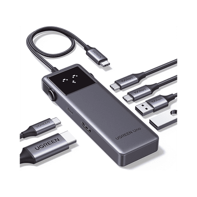 Hub USB-C / 6 Puertos / USB 3.2 10 Gbps / HDMI 4K@60Hz / PD 100W / Indicadores LED