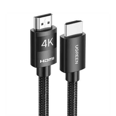Cable HDMI 2.0 de Nylon Trenzado | 2 Metros (6.56 Pies) | 4K@60Hz | ARC | Dolby ATMOS | True HD | TMDS | HDR | 3D Inversivo | 18Gbps | 3 Capas de Protección + 4 de Blindaje | Niquelado | Carcasa de Aluminio