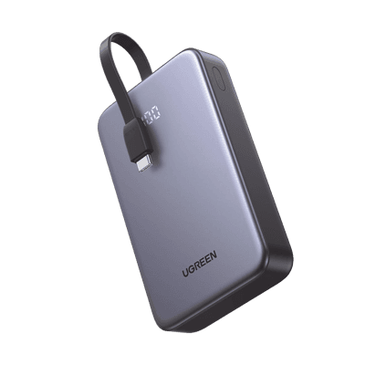 Power Bank / 20000 mAh (74 Wh) / Salida 30 W / Carga 3 Dispositivos Simultáneos / Pantalla LED Digital / Apto para Viaje Aéreo