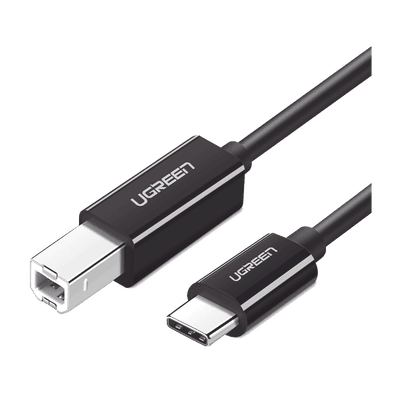 Cable de Impresora o escáner USB-C | 1m (6 pies) | USB Tipo C a USB 2.0 Tipo B | Soporta Thunderbolt 3 | Alta velocidad | DAC | Compatible con Brother HP, Canon, Lexmark, Epson, Dell, Xerox, Samsung, etc.