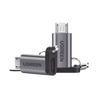 Adaptador USB-C 3.1 a Micro USB | Carga Rápida | FPC/QC2.0 | Sincronización de Datos | Velocidad de Transferencia de hasta 480Mbps | Incluye Cordón | Caja de Aluminio | Múltiples Protecciones | Amplia Compatibilidad.