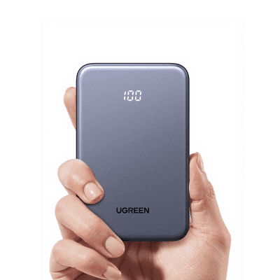 Banco de Energía Portátil 10000mAh / 20W Máximo / Puerto USB-C PD3.0 PPS / Puerto USB-A 22.5W / Batería Polímero de Litio / Pantalla Digital / Carga Rápida 3 Horas / Protocolos Múltiples / Protección