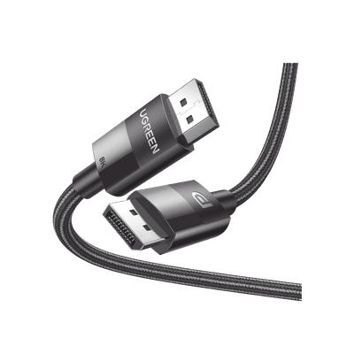 Cable DisplayPort 1.4 | Longitud 2 Metros (6.56 Pies) | Versión DP1.4 | 8K 7680x4320 a 60 Hz | Soporta 3D | HDR | Blindaje Interno Múltiple | Nylon Trenzado | Soporta 32.4Gbps