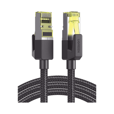 Cable Ethernet Cat7 CLASS F/FTP Redondo con Malla de Nylon 3 Metros (9.84 Pies)